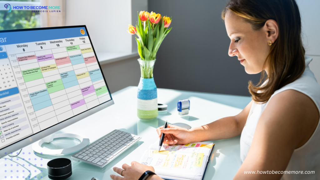 Working mom, fixing her work schedule